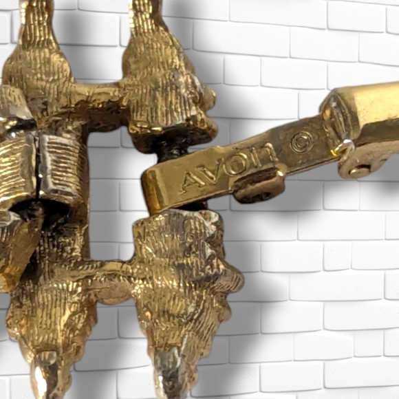 Vintage Mid Century Modernist Brutalist Gold Tone Avon Bracelet - Picture 7 of 8